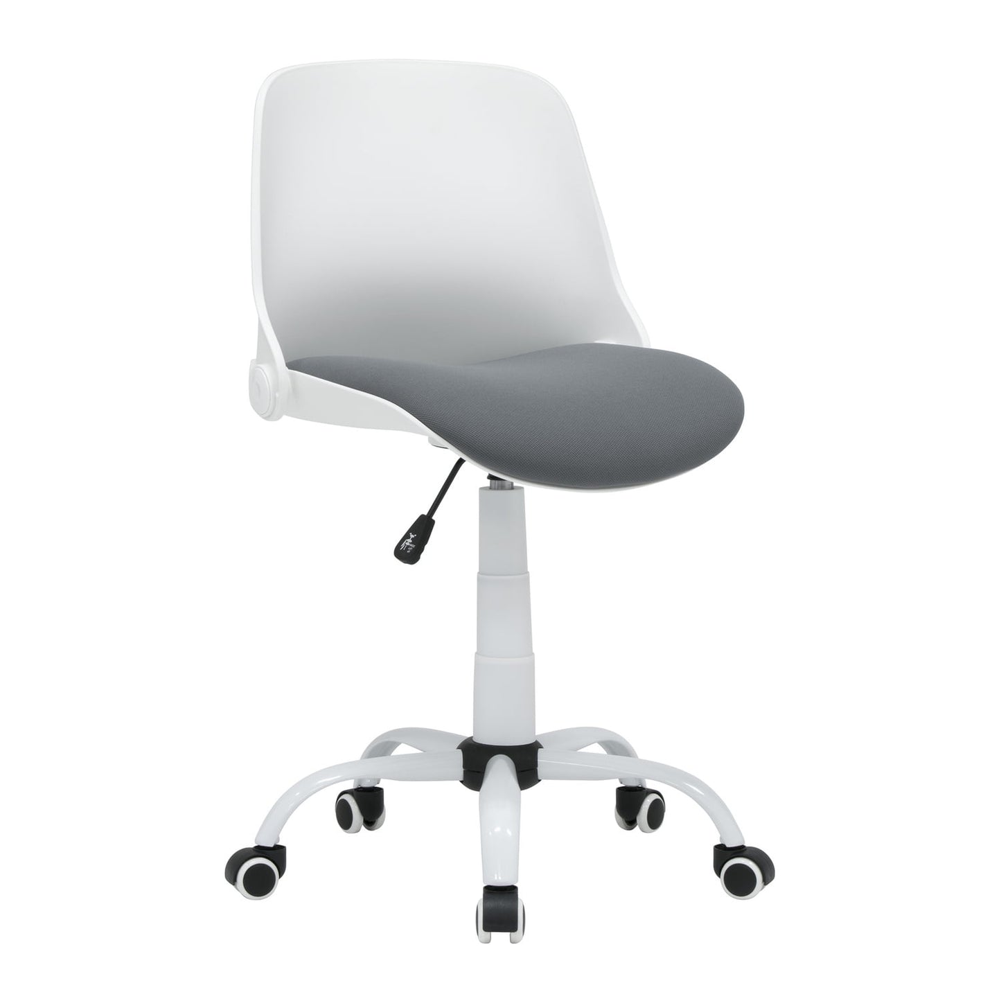 Studio Designs Folding Back Modern Swivel Office Task Chair, White