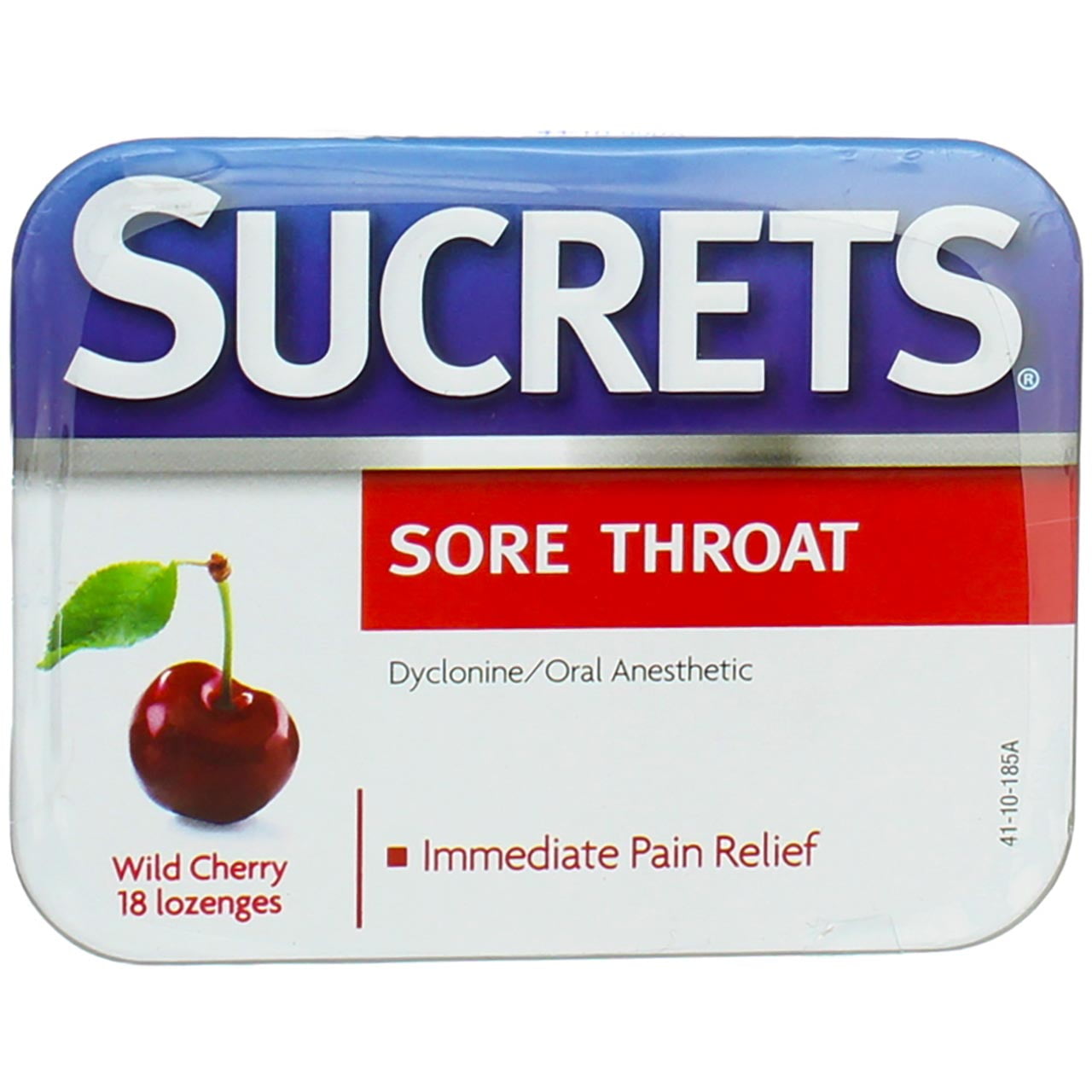 Sucrets Original Formula Sore Throat Lozenges Wild Cherry 18 Each (Pack of 6)