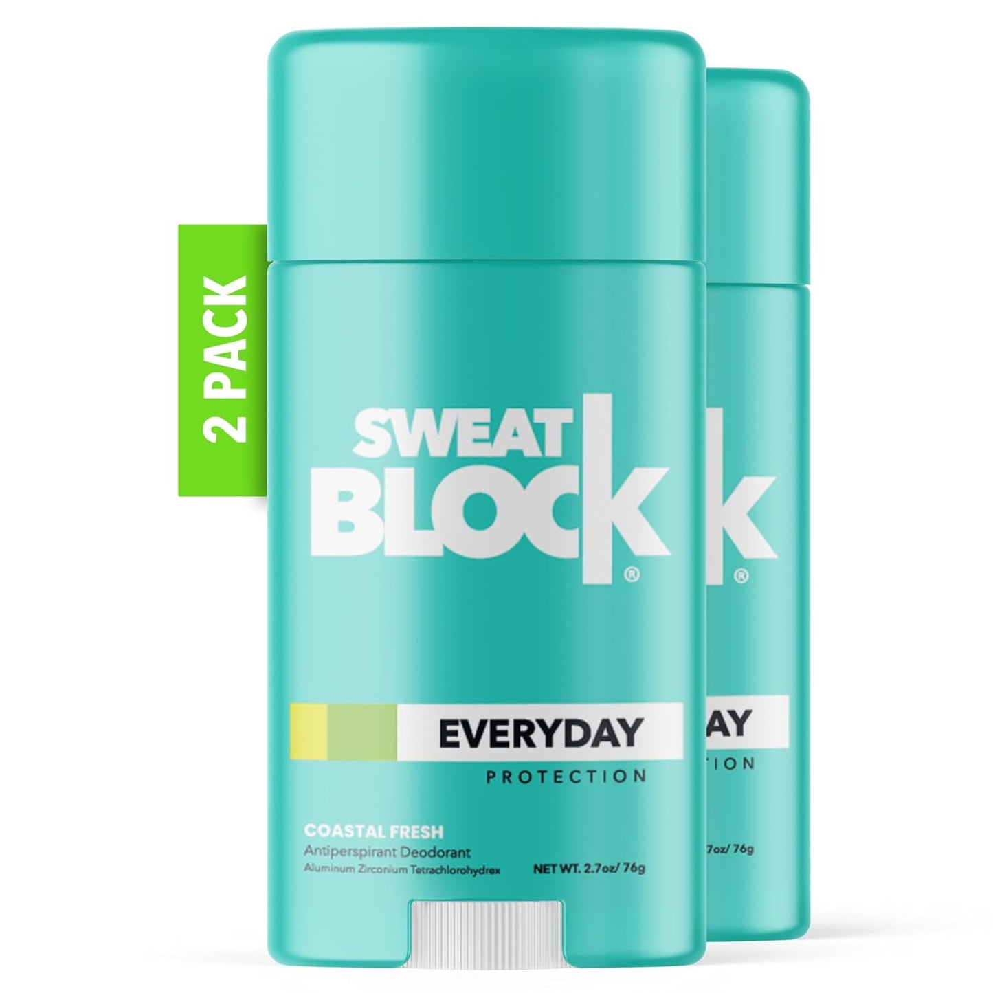 SweatBlock Everyday Strength Deodorant Antiperspirant - 2 Pack