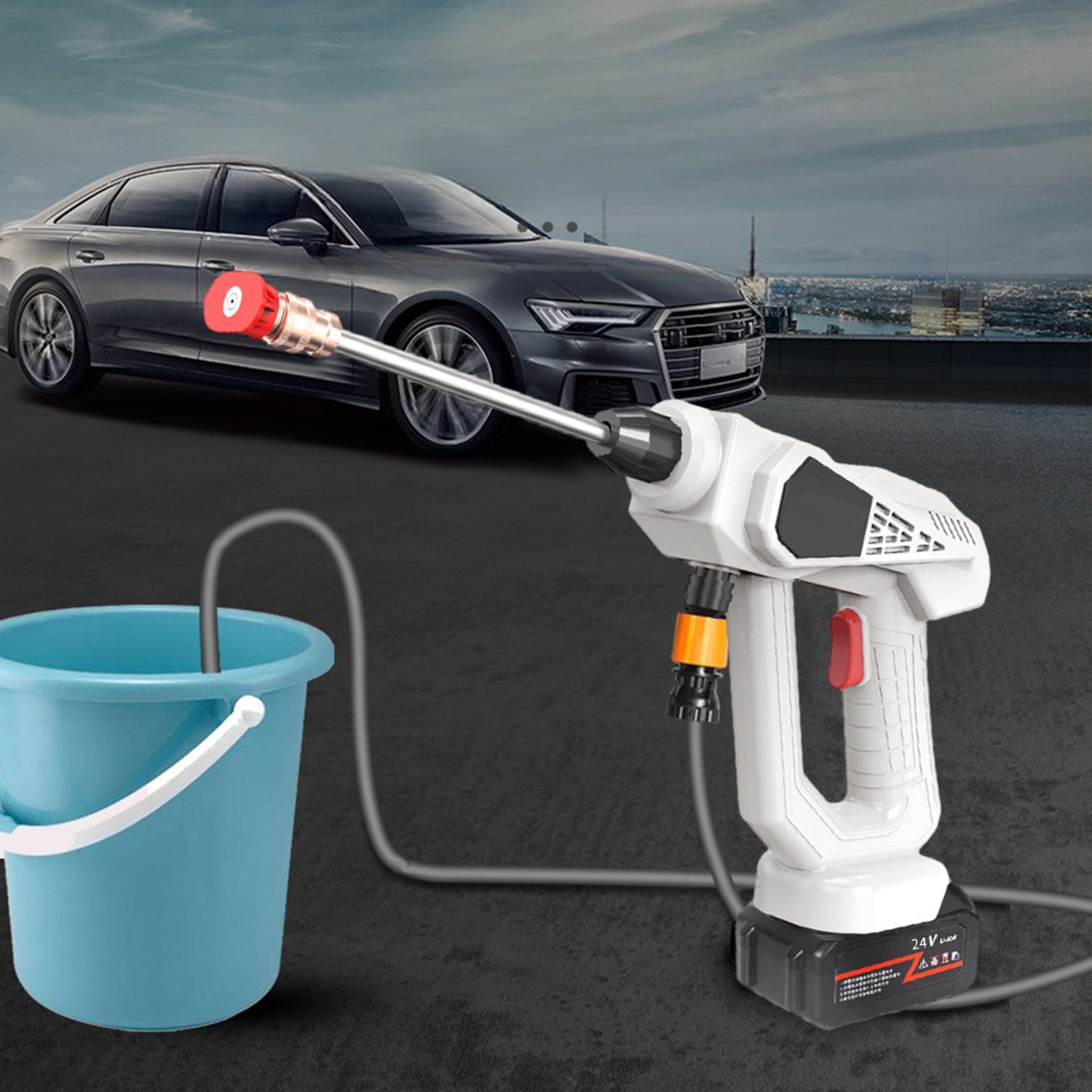 Syligr Home Charging Wireless Car Wash Tool High-pressure Cleaning High-power Lithium Electric Car Wash Machine Clean Car Wash Water High Power Water Gun