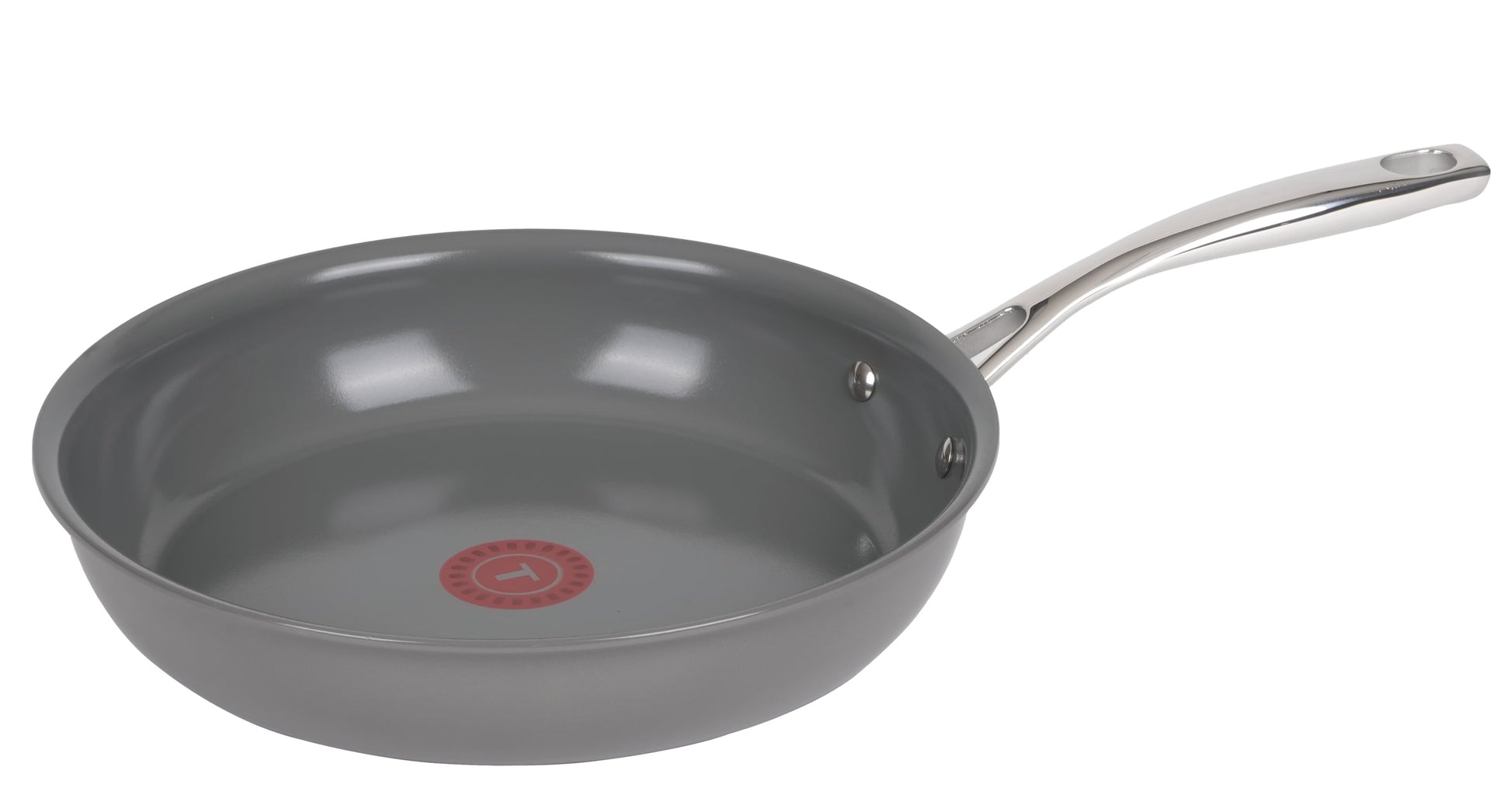 T-fal Ceramic Excellence Non-Stick Frypan, 12 inch, Grey