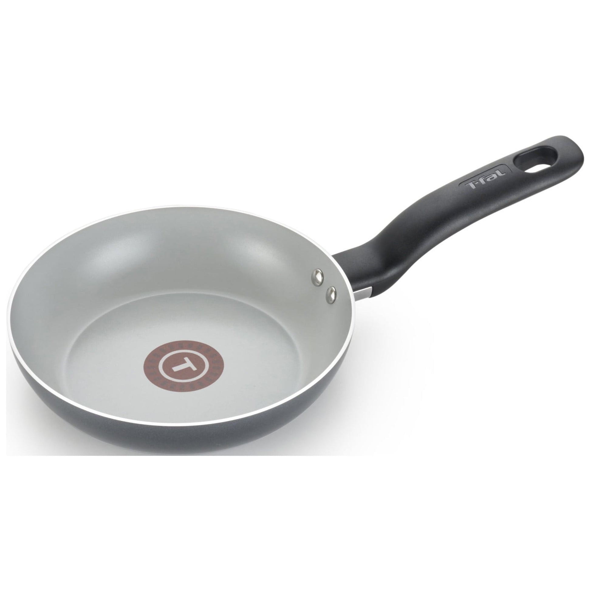 T-fal Initiatives Ceramic Cookware, 2 Piece Fry Pan Set, 8.5 & 10.5 inch, Black, G917S264