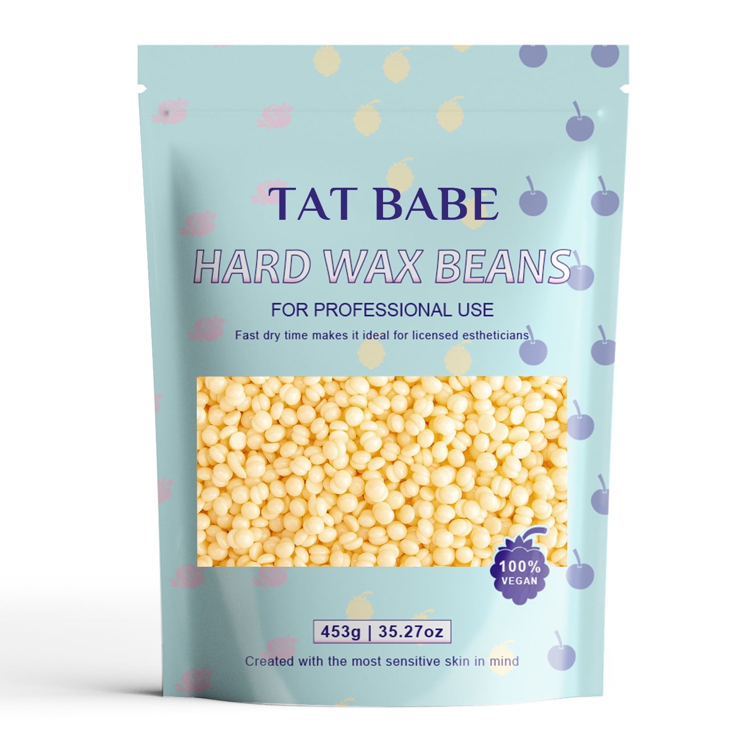 TAT BABE Wax Beans 1 Pound Depilatory Wax for Removing Body Hair Depilatories Wax Beads