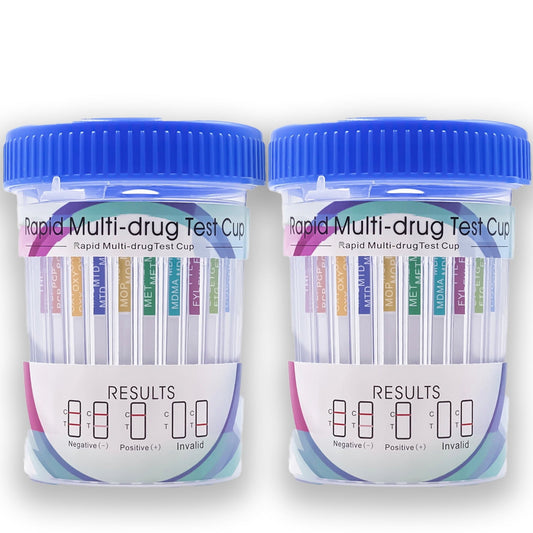 THC Test 14 Panel (2 pack) Kit - QuickScreen Cup Drug, COC, AMP, BAR, BZD, BUP, COC-300, MDMA, FTN, MET-500, MTD, OPI-300, OXY, PCP, PPX