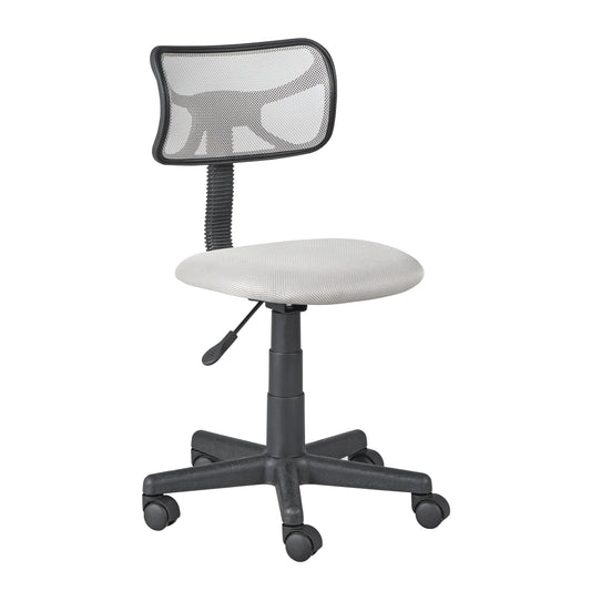 TMS Quincy 10 in Task Chair with Adjustable Height & Swivel, 70 lb. Capacity, Gray