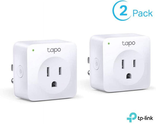 TP-Link Tapo Smart Plug Mini, Smart Home Wifi Outlet Works with Alexa Echo & Google Home, No Hub Required, New Tapo APP Needed P100 2-pack