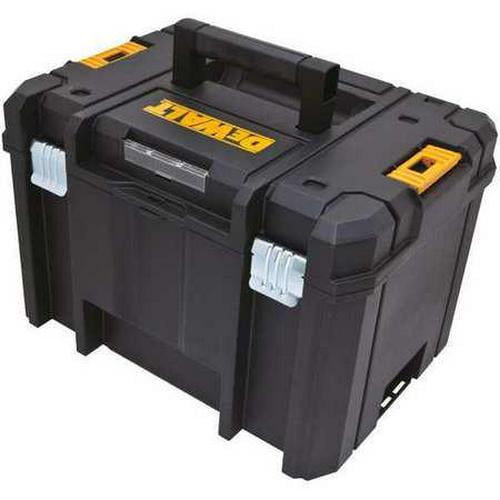 TSTAK VI Deep Tool Box, Plastic, Black, 17 in W x 12 in D x 13 in H