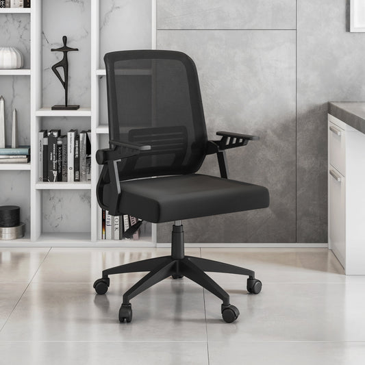 Techni Mobili Ergonomic Office Mesh Desk Chair, Black RTA-3245C-BK