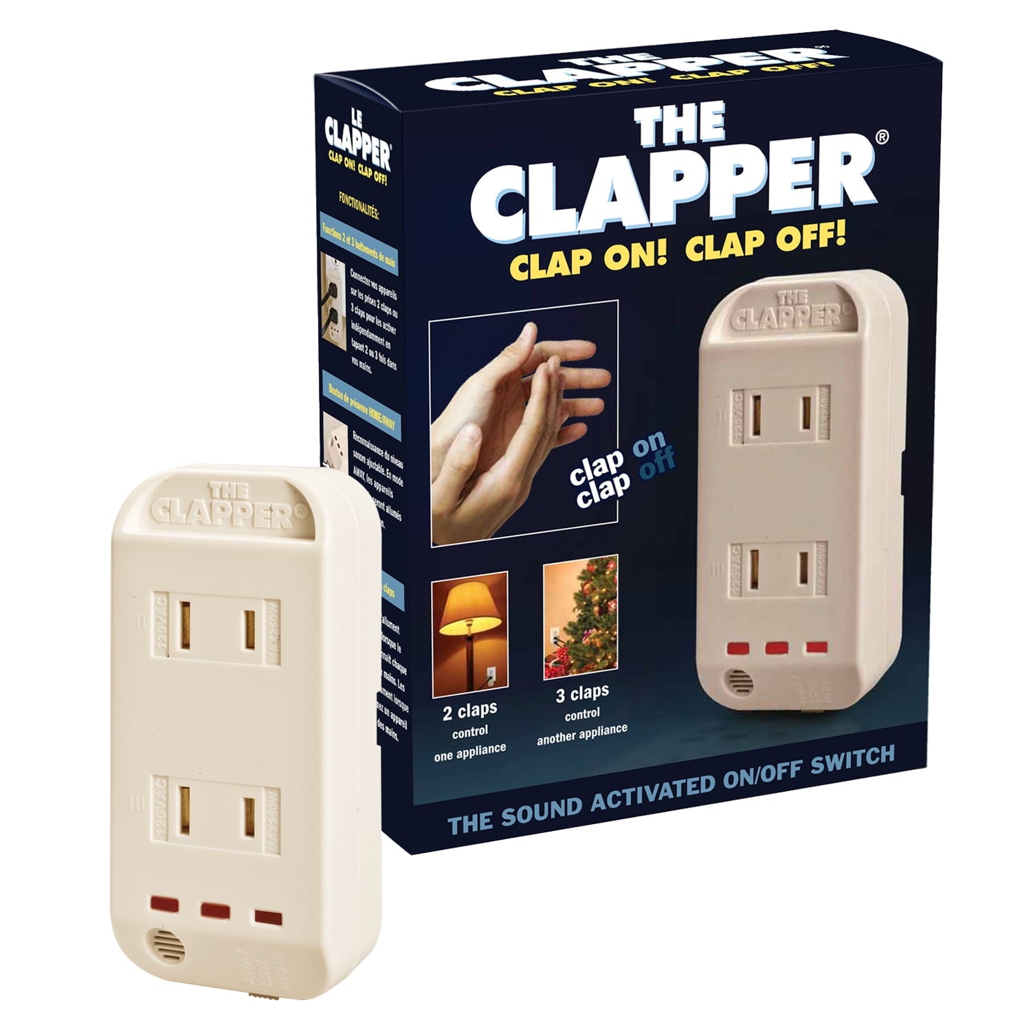 The Clapper! Wireless Sound Activated Switch with Clap Detection, As Seen on TV.