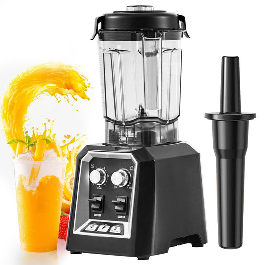 The SKYSHALO Professional Blender is a commercial-grade countertop blender designed to create 68-ounce smoothies and shakes with ease.