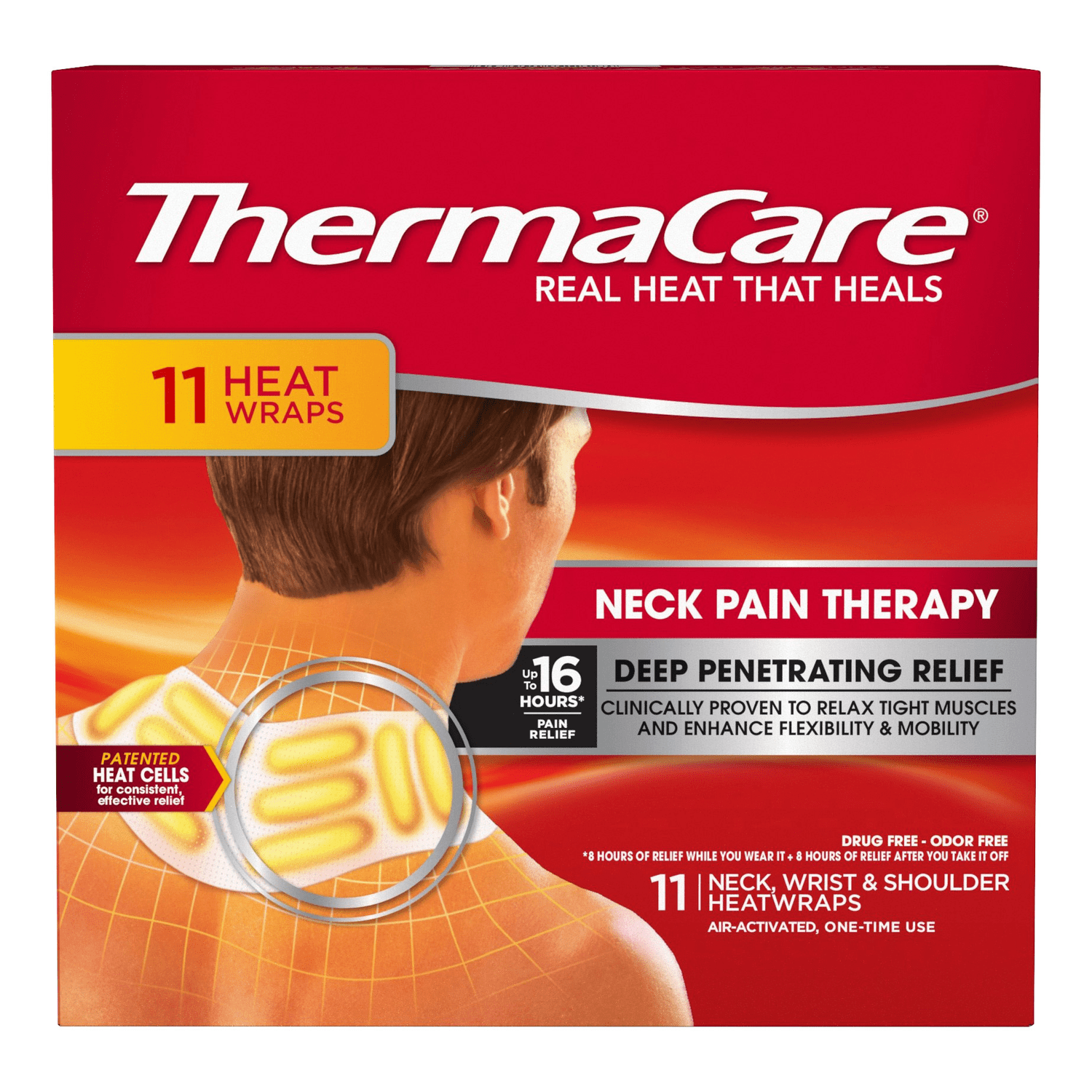 Thermacare Neck, Wrist & Shoulder, 11 Heatwraps