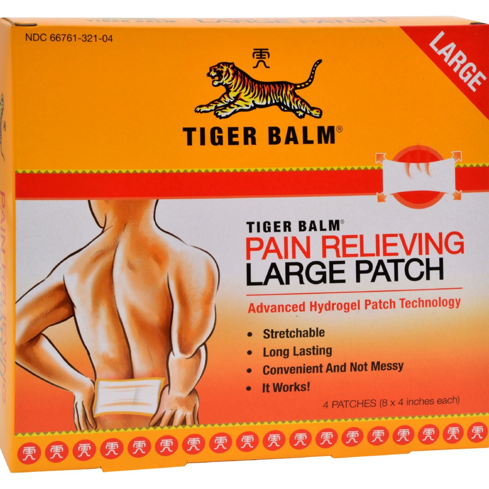 Tiger Balm Patch Large 4 Each (Pack of 6)