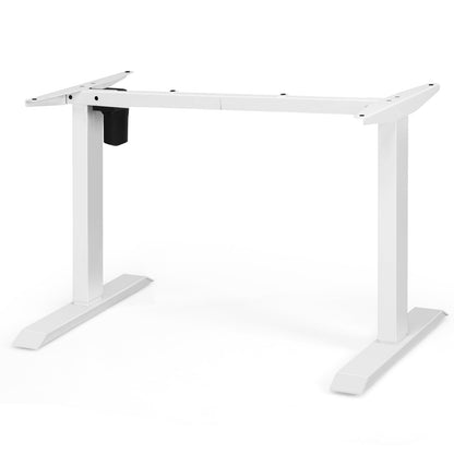 Topbuy Electric Height Adjustable Standing Desk Frame Workstation Base White