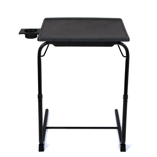 Topcobe Home Office Folding Portable Computer Desk with Cup Holder, Black