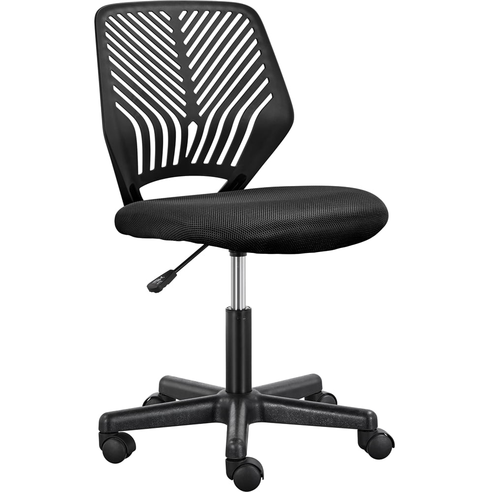 Topeakmart Adjustable Armless Mesh Office Chair, Black