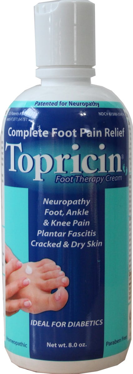 Topricin Foot Pain Relief Cream 8 oz Cream