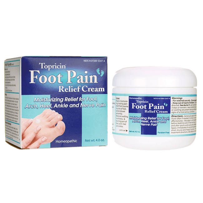 Topricin Foot Pain Relief Cream 4oz