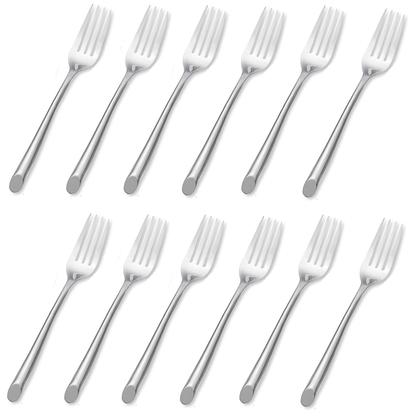 Towle Living Wave Stainless Steel Dinner Fork (Set of Twelve)