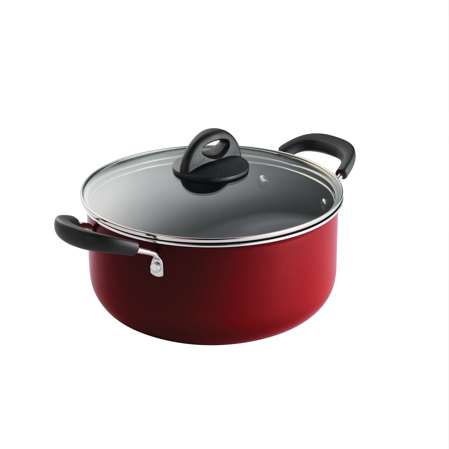 Tramontina Everyday 5 Qt Aluminum Nonstick Covered Dutch Oven – Metallic Red