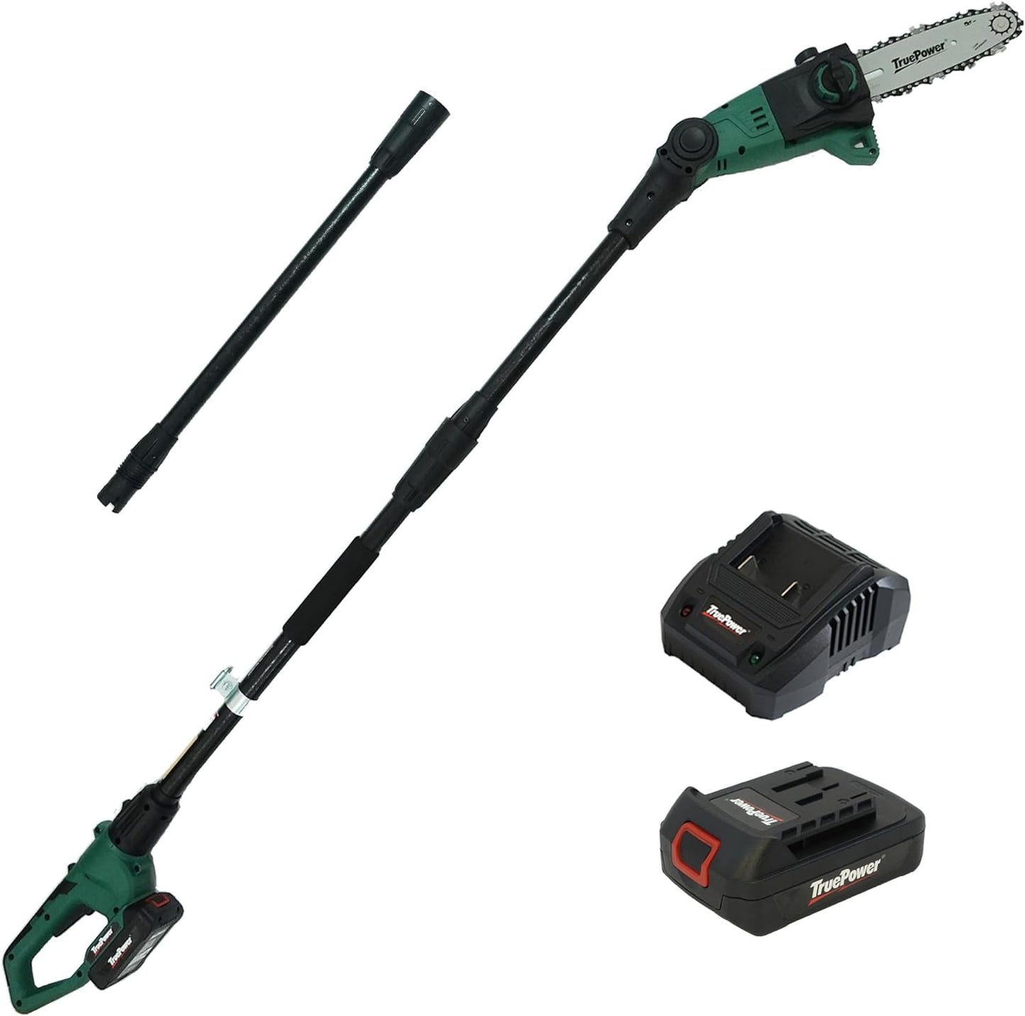 TruePower 20V Pole Saw 8" Lithium Ion Cordless Electric w/Battery & Charger