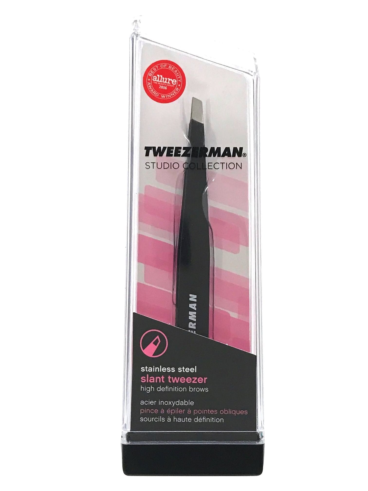 Tweezerman Studio Collection Slant Tweezer - Black