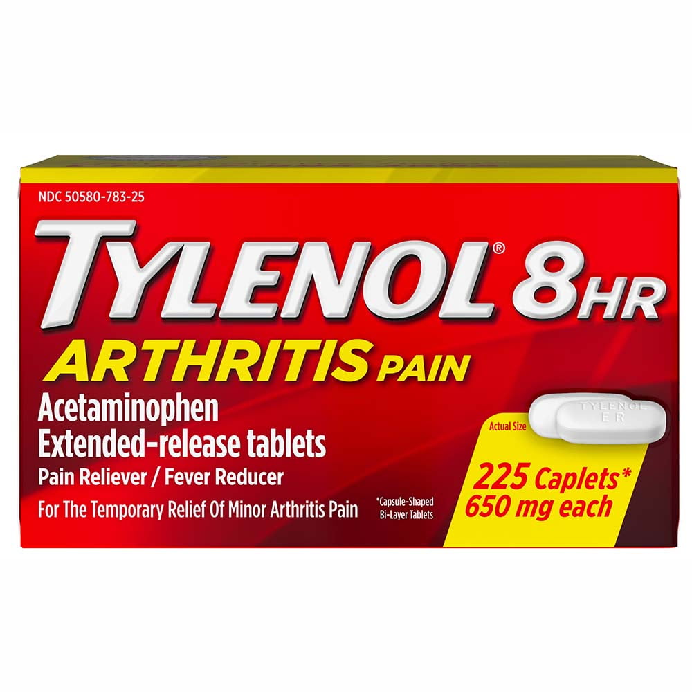 Tylenol Arthritis Pain 8HR Pain Reliever 650mg 225 Caplets