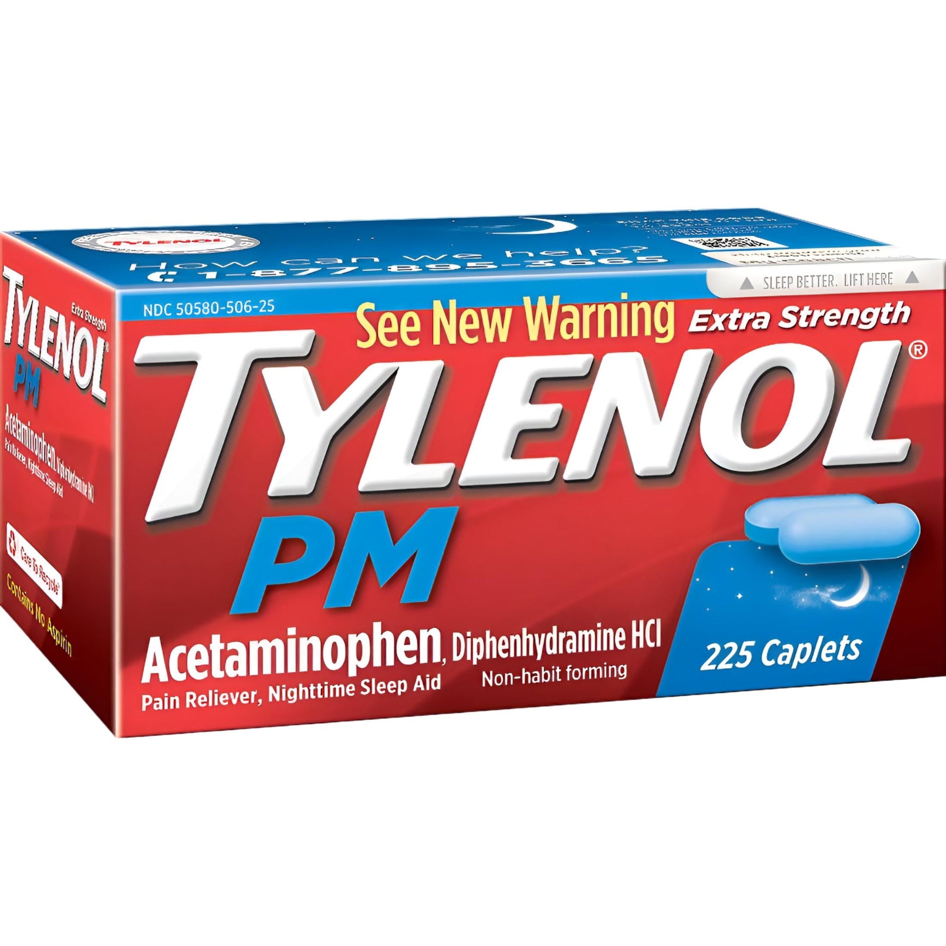 Tylenol PM Extra Strength, 225 Caplets