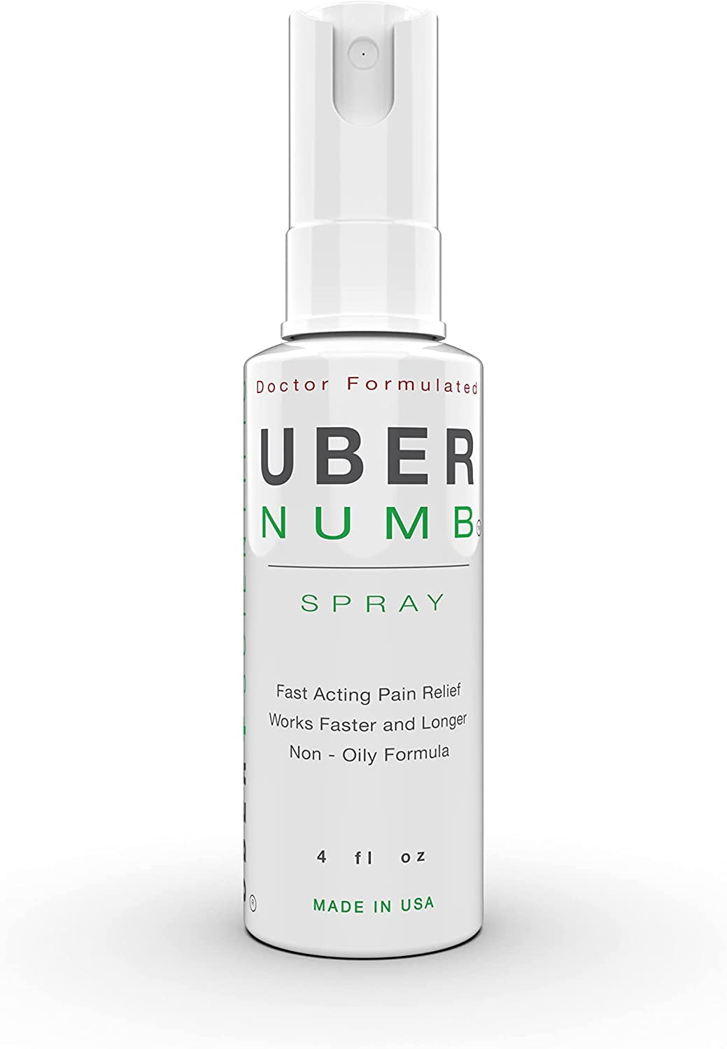 UberNumb Numbing Spray 4 oz, 5% Lidocaine, Made in USA, Rapid Absorption