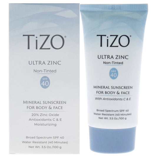 Ultra Zinc SPF 40 by Tizo for Unisex - 3.5 oz Sunscreen