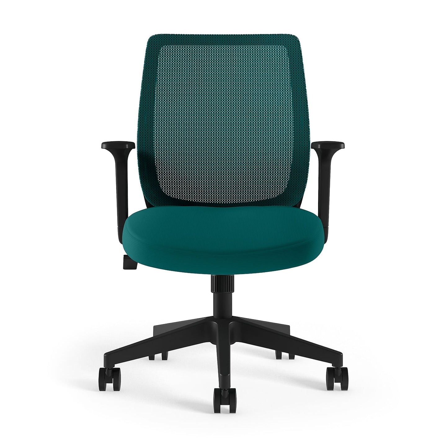 Union & Scale Essentials Ergonomic Fabric Swivel Task Chair Teal (UN60410) UN60410V