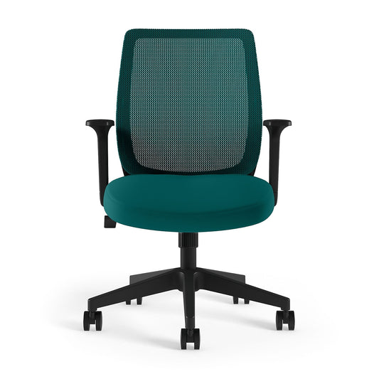 Union & Scale Essentials Ergonomic Fabric Swivel Task Chair Teal (UN60410) UN60410V