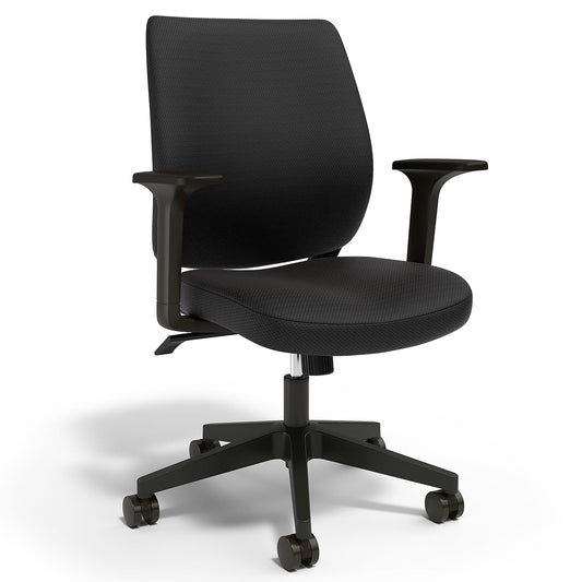 Union & Scale Essentials Fabric Task Chair Black (UN59380)