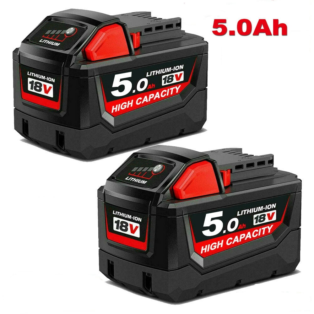 Vanon 2Pack for Milwaukee M18 18V Lithium XC 5.0AH Extended Capacity Battery 48-11-1850