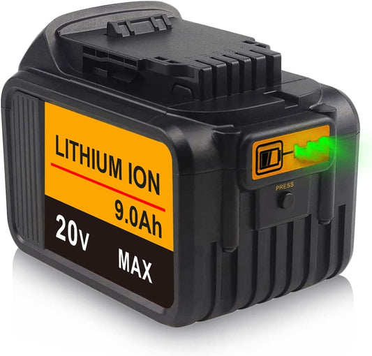 Vanon 9.0AH For DeWalt 20V Max XR Lithium DCB206 Battery DCB206-2 DCB205 DCB209 DCB204