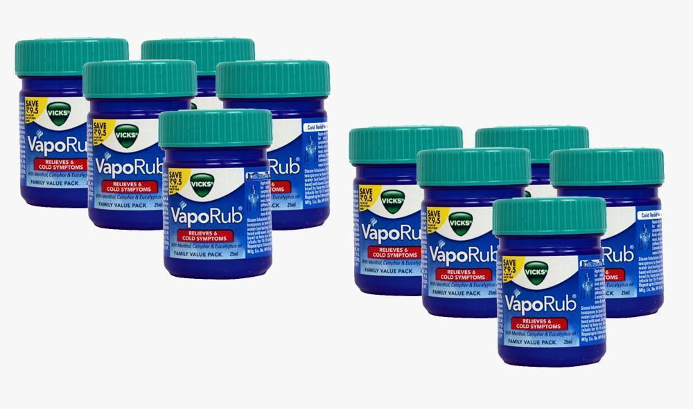 Vicks VapoRub Ointment 25ml - (Family Pack 10)