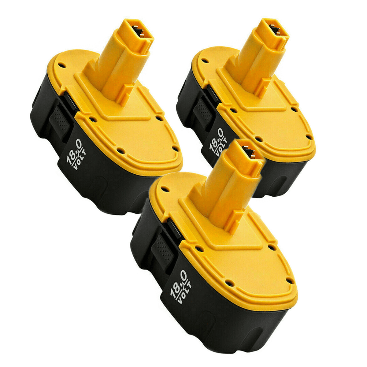 Vinida FOR 3Pack 18V 4.6Ah DC9096 Dewalt Yellow&Black Ni-MH Battery Replacement for XRP DC9096 DC9098 DC9099 DW9095 DW9096 DW9098 DE9039