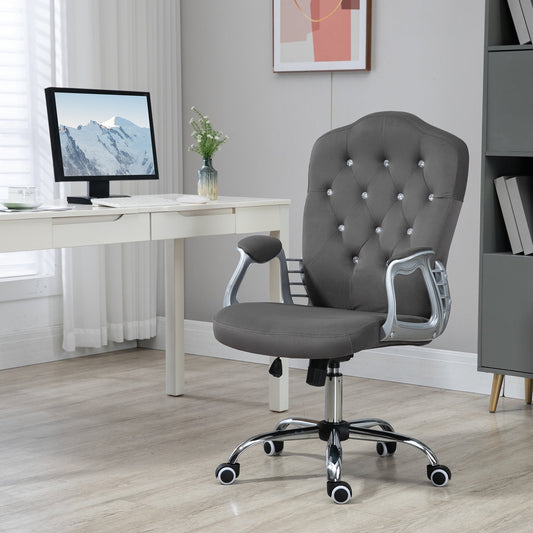 Vinsetto Home Office Chair with Adjustable Height and Tilt, Dark Gray