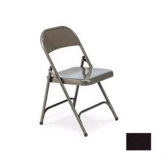 Virco 162-BRN16 Mocha Folding Chair With One Rear Leg Brace