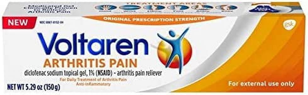 Voltaren Arthritis Pain Gel for Powerful Topical Arthritis Pain Relief, No Prescription Needed - 5.29 oz/150 g Each