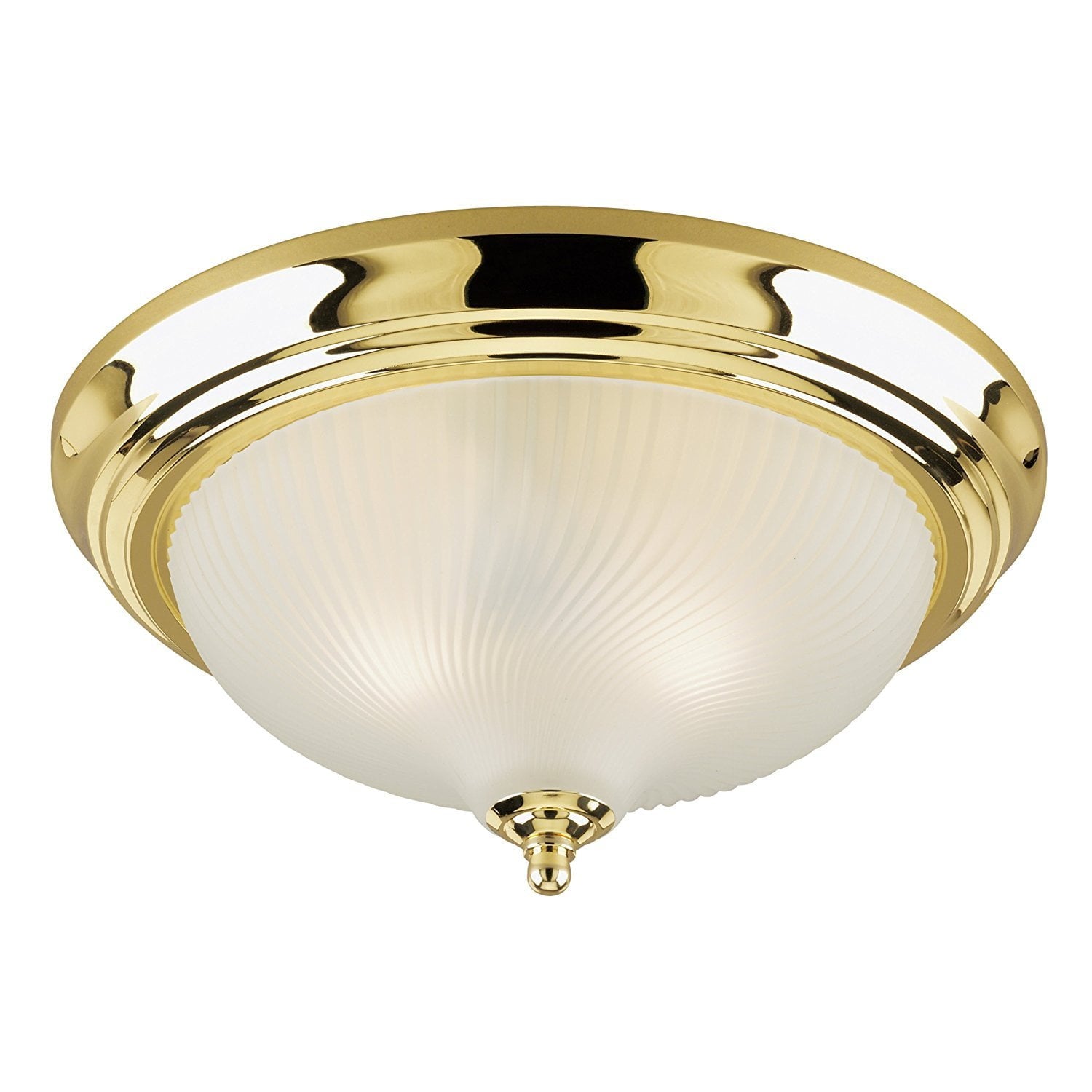 Westinghouse 64302 Two Light Flush-Mount Ceiling Fixture, 13"