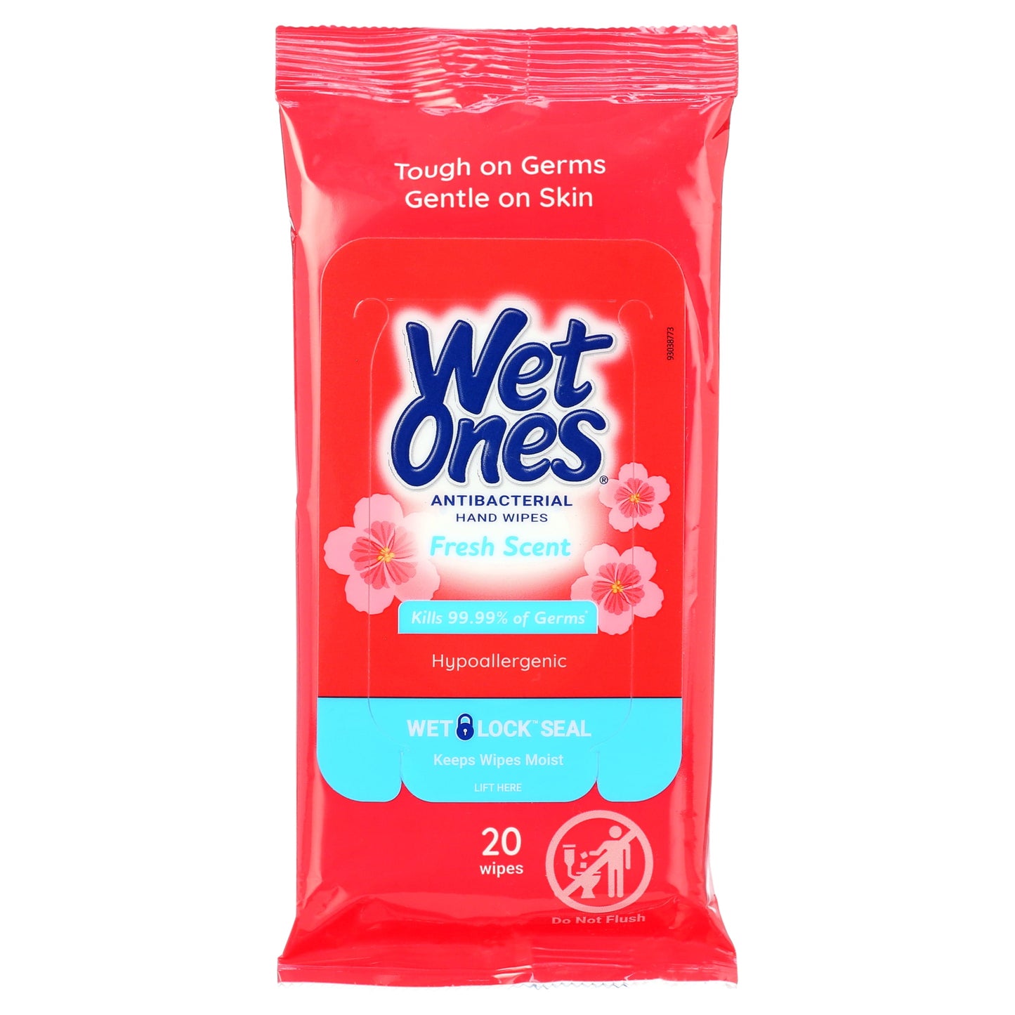 Wet Ones Antibacterial Hand Wipes Travel Pack — Fresh Scent 20 ct. (10 pack)