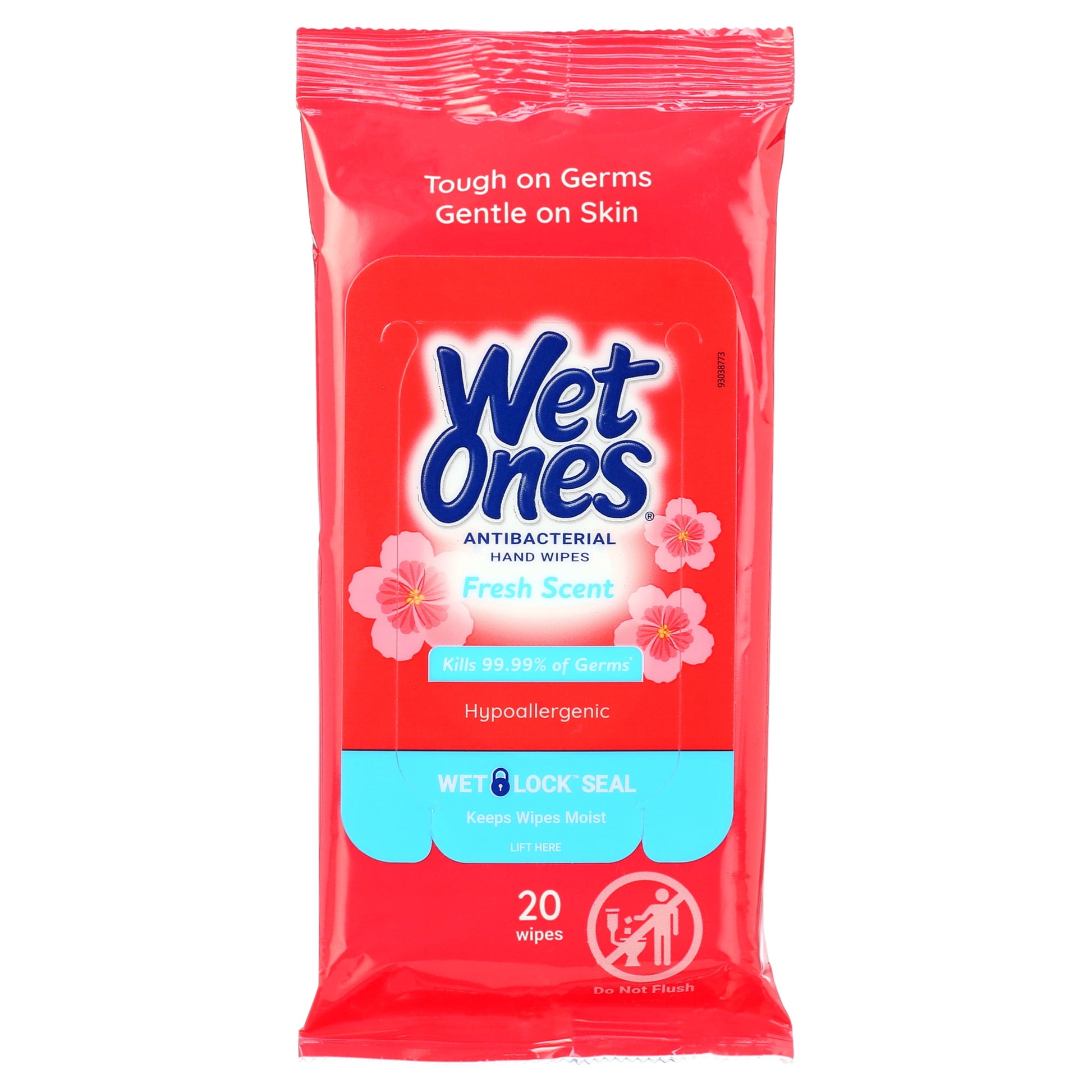 Wet Ones Antibacterial Hand Wipes Travel Pack — Fresh Scent 20 ct. (10 pack)