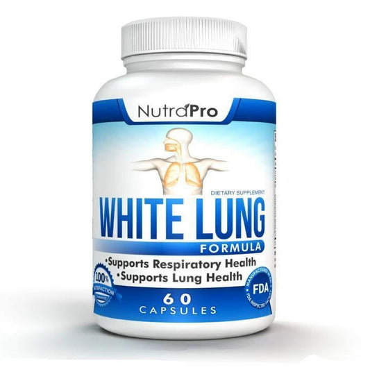 White Lung - Lung Cleanse and Detox Supplement. Support Clear Lungs and Lung Health by NutraPro