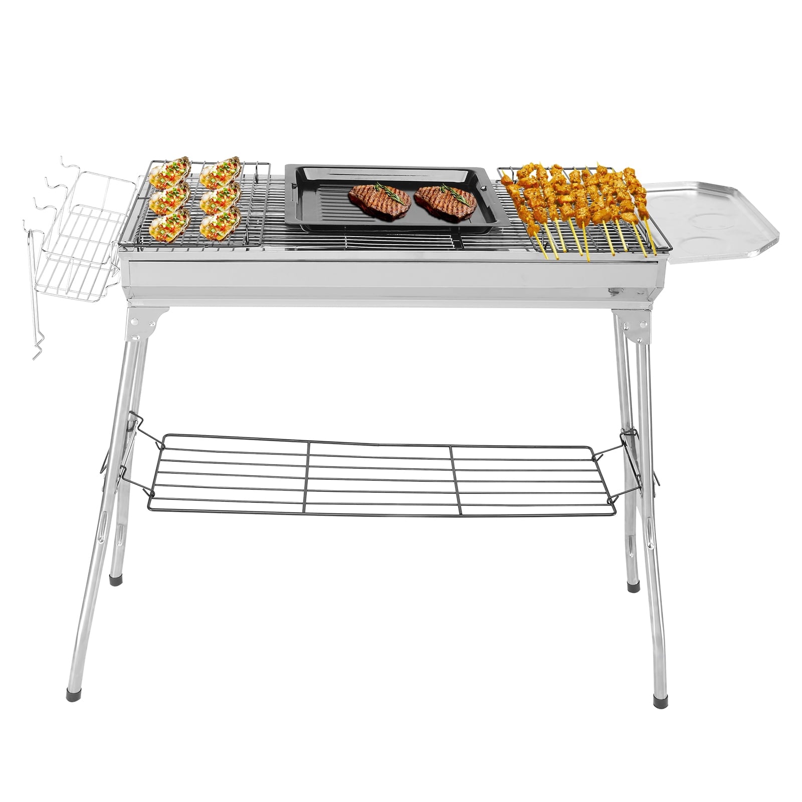 Winado 39'' Grill BBQ Grill Portable Camping Charcoal Grill Foldable