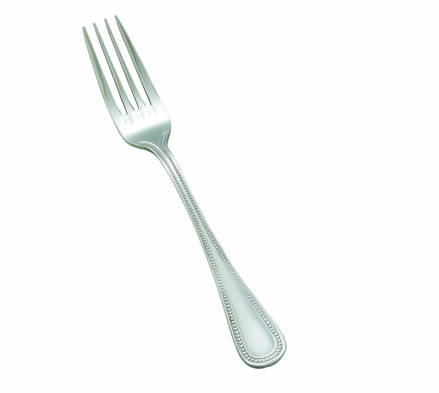 Winco 0036-05, Deluxe Pearl Extra Heavy 18-8 Stainless Steel Dinner Fork, Classic Old Fashioned Flatware, 12-Piece Pack