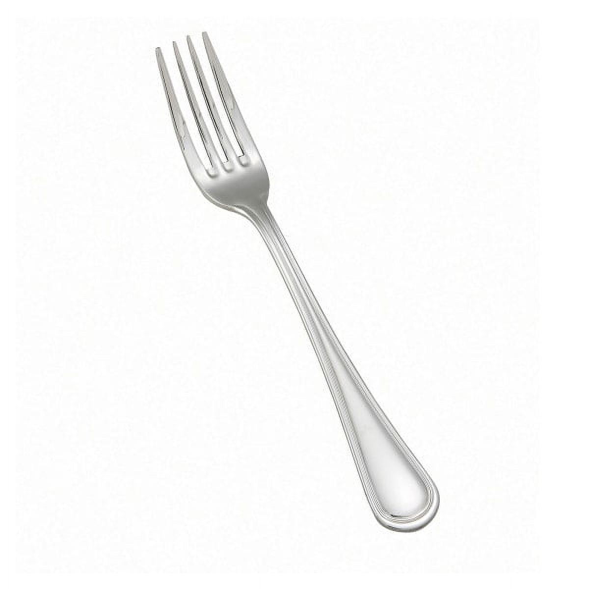 Winco 0021-05 7 1/4" Dinner Fork with 18/0 Stainless Grade, Continental Pattern, Silver