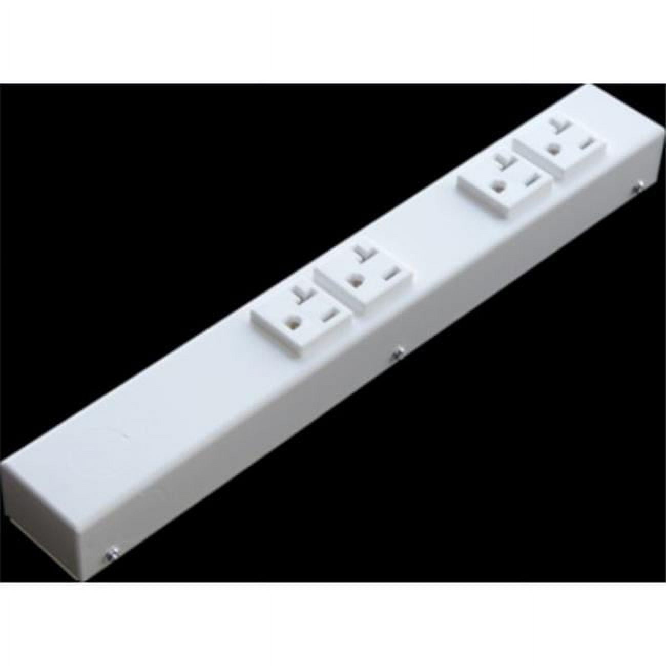 X1 HT104VW 12 in., 20A, 4 Outlets Hardwired Power Strip