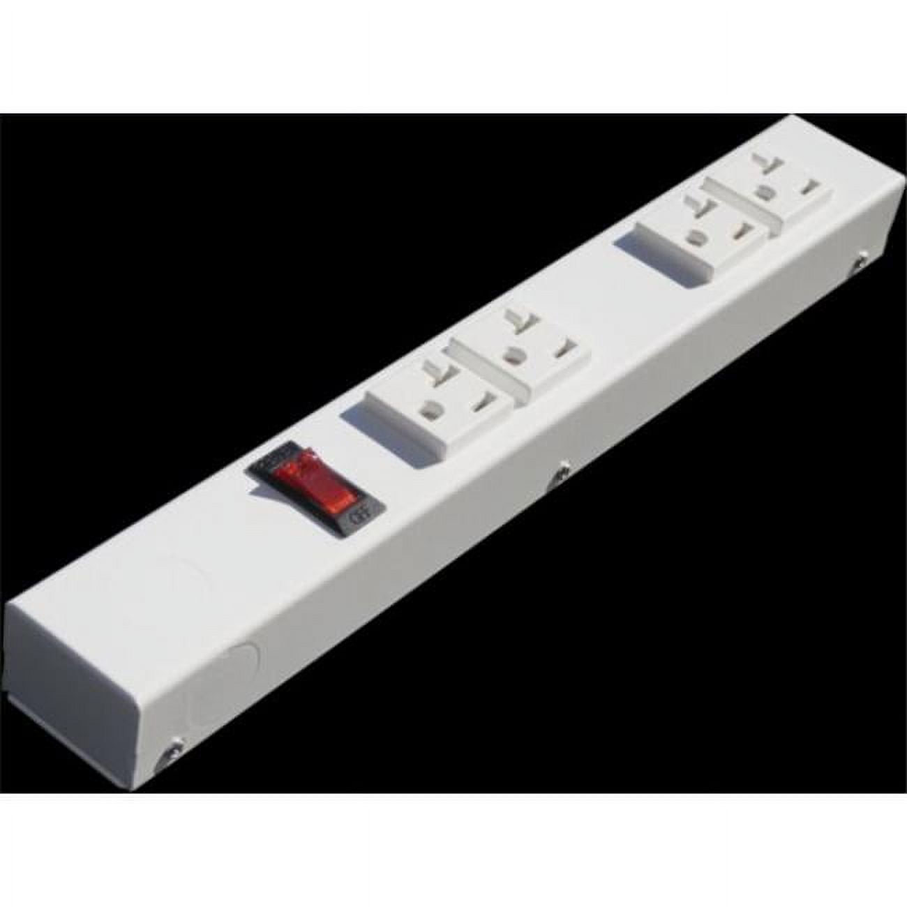 X1 HT104VW2 12 in., 20A, 4 Outlets Hardwired Power Strip with Switch