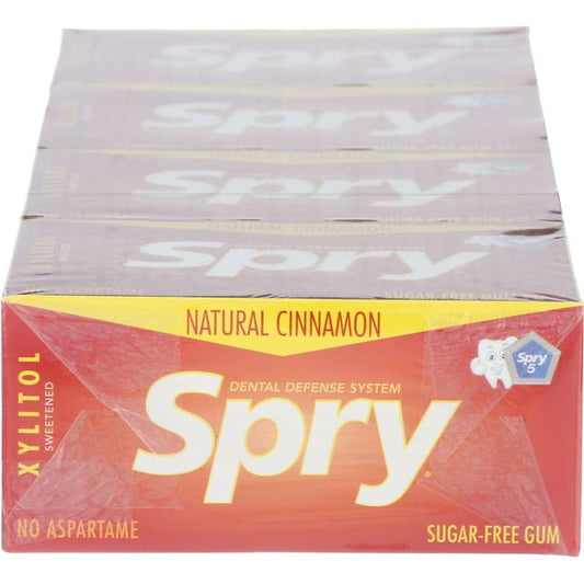 Xlear Spry Gum, Cinnamon, 10 Pcs, Pack of 20