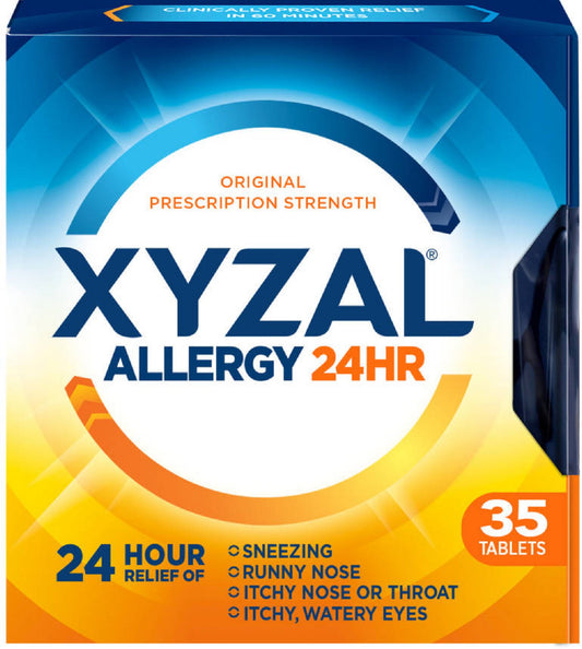 Xyzal 24 Hour Allergy Relief Tablets 35 ea (Pack of 2)